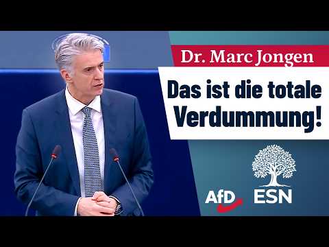 Germany is experiencing total dumbing down! – Dr. Marc Jongen (AfD)