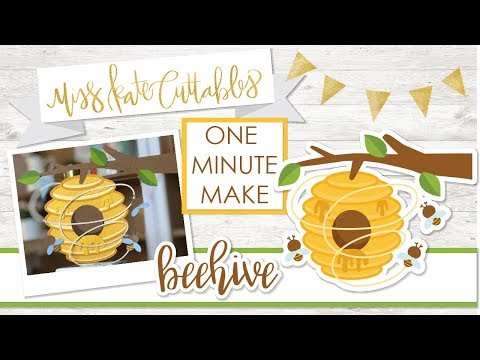 One Minute Make - Beehive - Layered SVG How To DIY Tutorial Cricut Explore Maker Silhouette Cameo