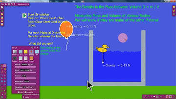Simulate water and air Buoyancy in Algodoo