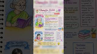 ✨Character Sketch – Class 9 Kaveri Chapter 1✨ “How I Taught My Grandmother to Read”