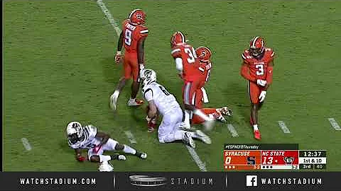 NC State TE Cary Angeline Highlight Reel - 2019 Se...