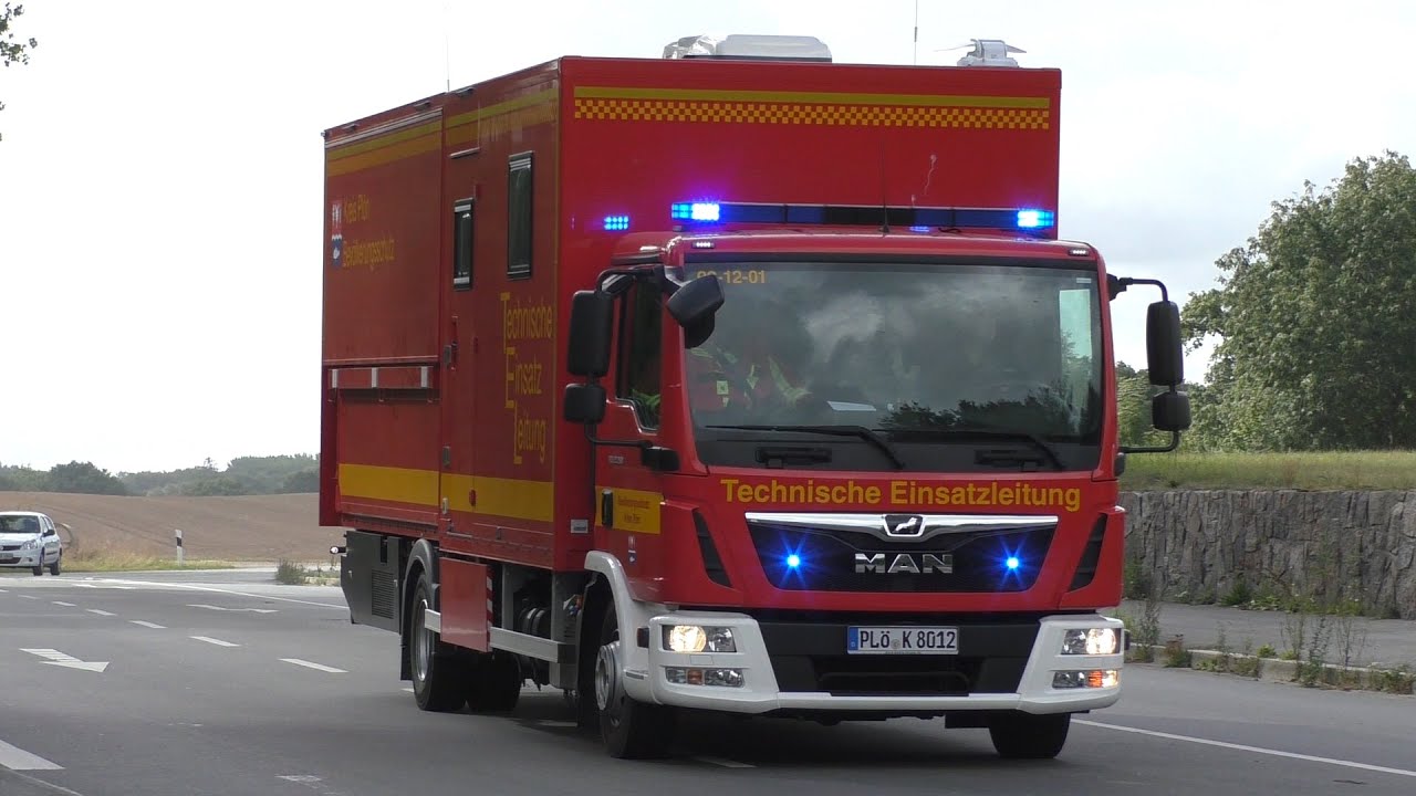 [Großeinsatz in Rantzau] Einsatzfahrten Feuerwehr, TEL & Drohneneinheit ASB Schönkirchen