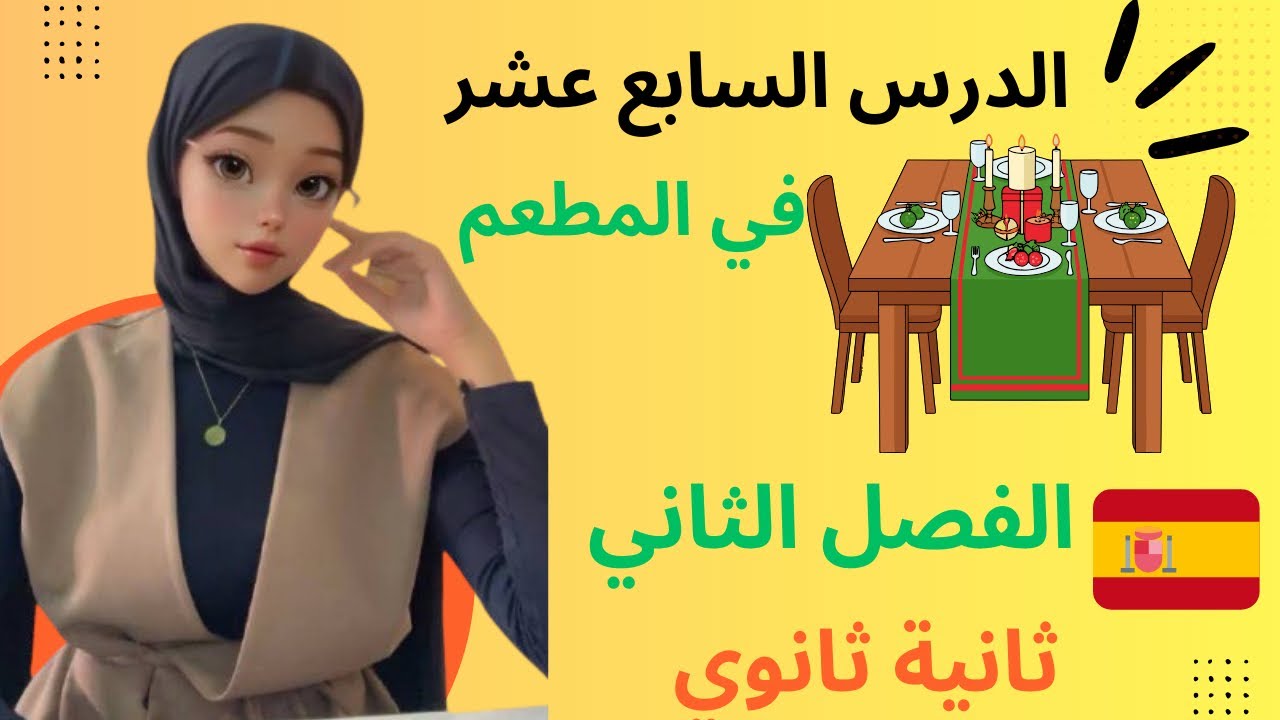 En el resturanteسنة ثانية شرح درس 