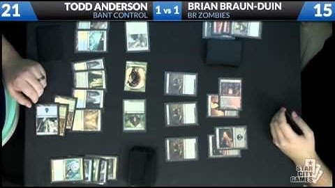 Todd Anderson (Bant Control) vs. Brian Braun-Duin (B/R Zombies)