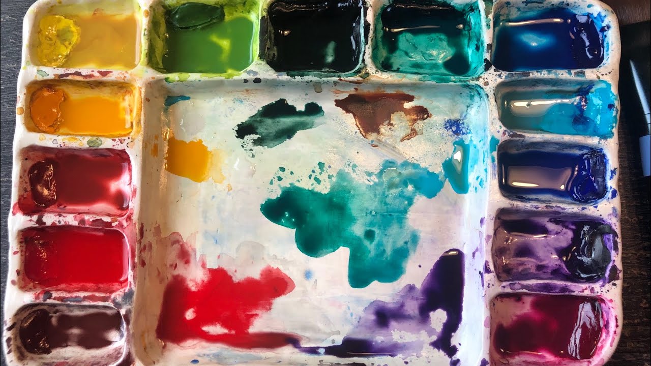 Sculpting a Watercolour Palette With Polymer Clay YouTube