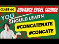 MS Excel Beginner to Advance| Episode 20| Concatenate &amp; Concate Formula| #excel #concatenate #power
