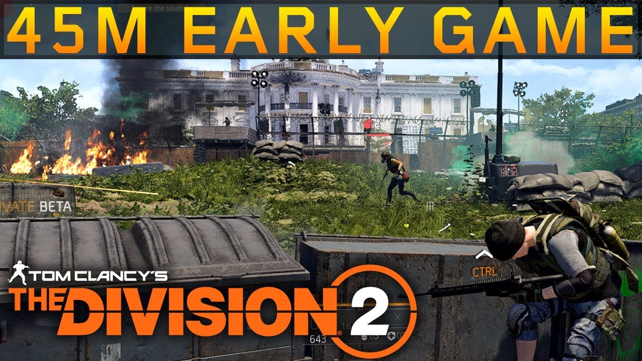 The Division 2 - 45 minutes of Early Game! PC Gameplay
