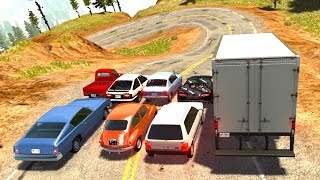 (NOVA SERRA) DESCENDO A SERRA SEM FREIO! - BeamNG.drive