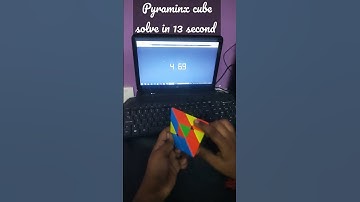 pyraminx cube solve in 13 seconds #cube #shorts #pyramidcube