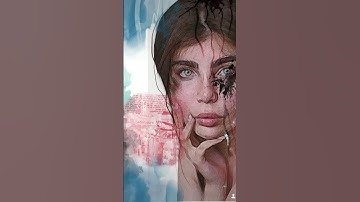 Art Journal with  my Mixed media brushes set 2 for procreate and transfers from Artsy Goods Autumn