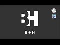 Flexisign bh letter negative space logo