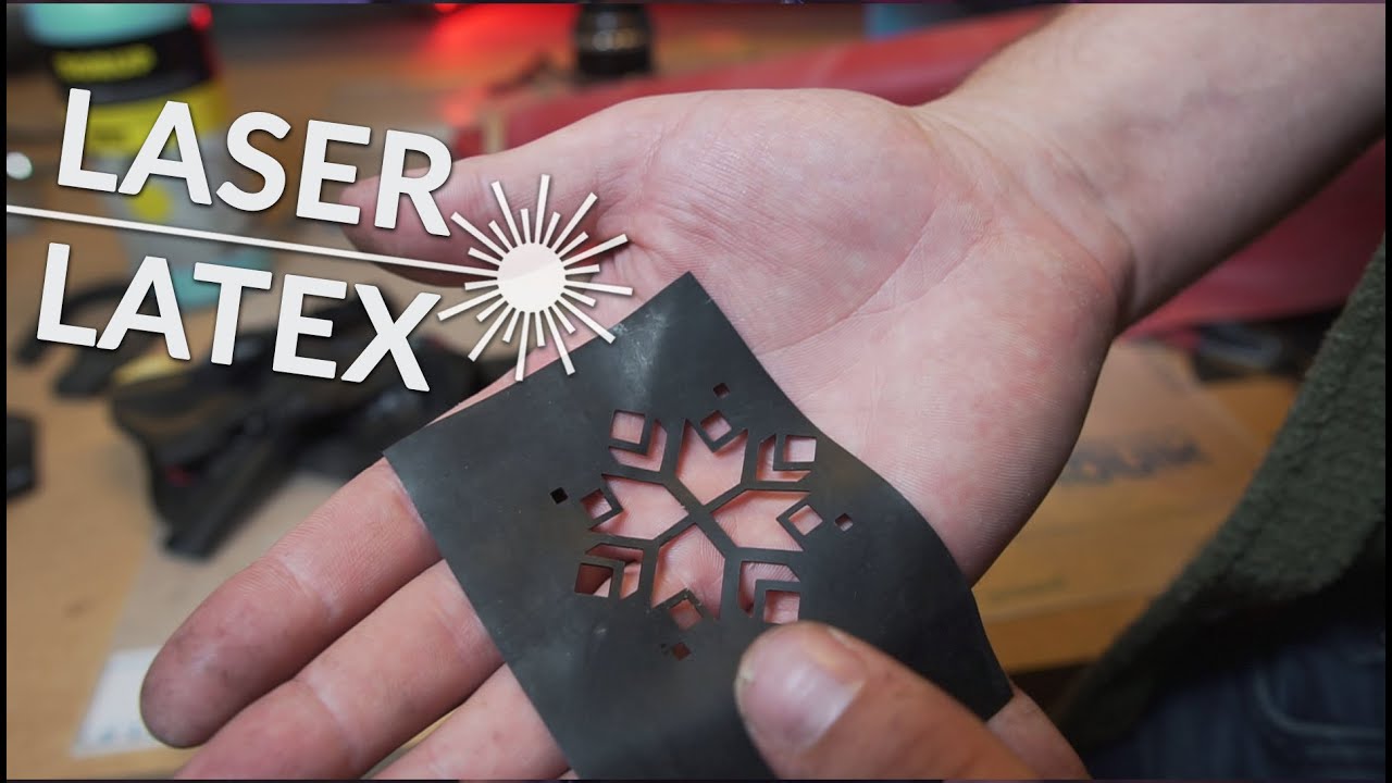 Can you laser cut latex ? // tips and tricks using a cheap Chinese 40w