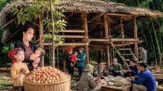 LySoan foraged for wildfruit to feed the workers and joined forces with veterans tocomplete thehouse