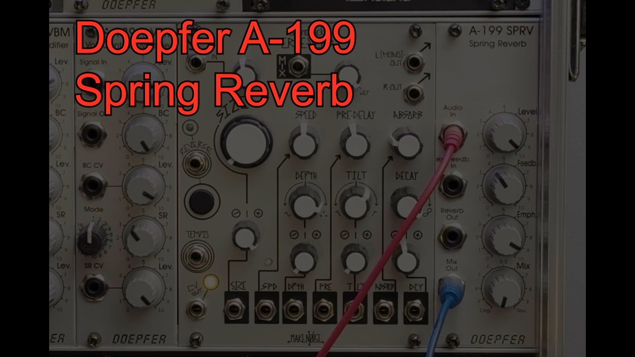 Testing Doepfer A-199 Spring Reverb - YouTube