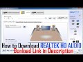 How To Reinstall Realtek HD Audio Manager (Gigabyte Users only)