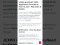 JEXPO &amp; VOCLET 2025 Application Form Starts Date | #jexpo #voclet #jexpo2025 #voclet2025