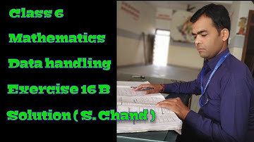 Solution of exercise 16 B Mathematics Class 6 Data Handling