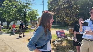 LIVE: Michigan state Sen. Mallory McMorrow visits polling location in Detroit