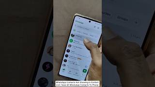 WhatsApp Contacts Not Showing in Contact List | Save All WhatsApp Contacts To Phone