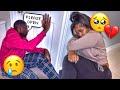 CRYING WITH THE DOOR LOCKED PRANK!! *cute reaction🥺*