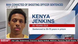 Man sentenced to prison for shooting police officer inside Omaha mall