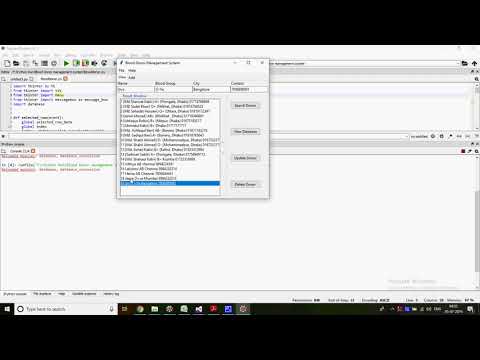 Blood Donor Management Systems in Python