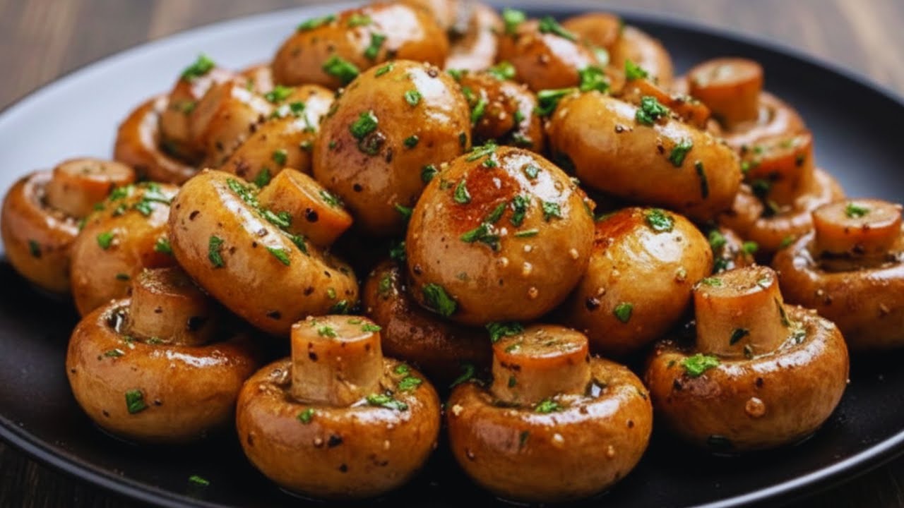 10-Minute Italian Buttered Mushrooms🍄🧈 – Fast, Easy & Super Delicious 😍