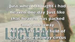 Video thumbnail of "Lucy hale Runaway circus lyrics"