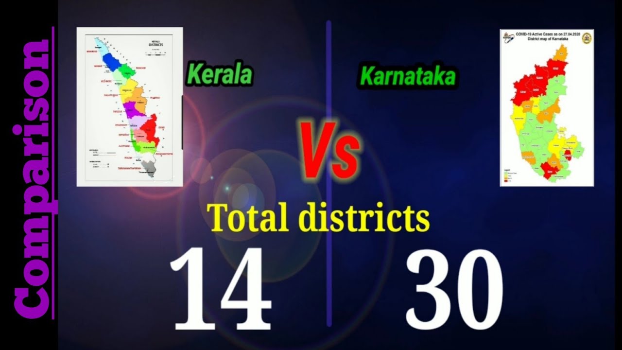 KARNATAKA VS KERALA 2021| POPULATION | CITIES | REGION |COMPARISON GENERAL KNOWLEDGE