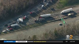 Tractor Trailer Crash Shuts Down SB NYS Thruway Near Newburgh