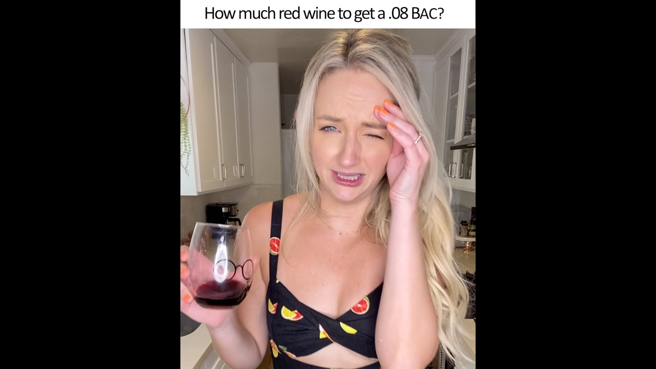 How much red wine to get a .08% BAC?