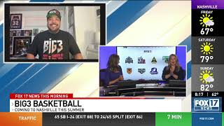 Ice Cube talks Big3 Basketball in Nashville, Caitlin Clark & best weather intro ever!