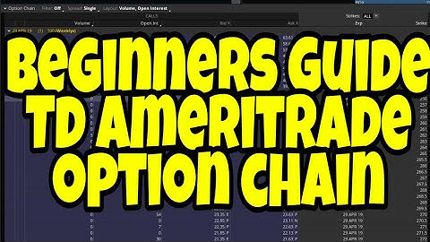 How To Trade Options | Think Or Swim Option Chain Introduction