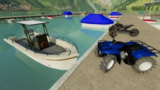 Trading Mud ATVs for boat and making TONS of money | Farming Simulator 22 screenshot 4