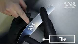 SNB Professional Halfmoon File With Disposable Strips SNB Professional Halfmoon File With Disposable Strips