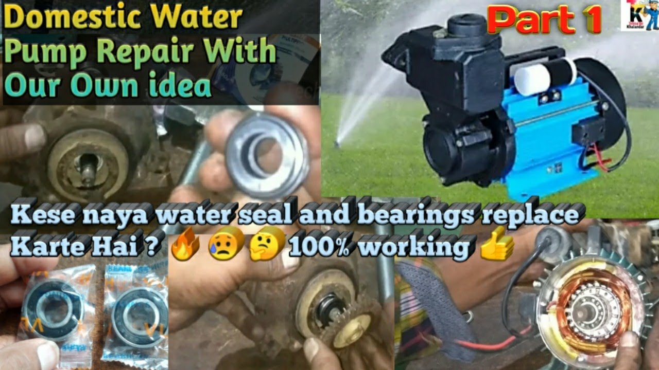 Domestic Water Pump Repair_How To 0.5hp Motor Seal Replacement
