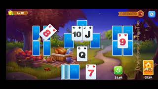 Christmas Solitaire TriPeaks - Levels 1-5 gameplay logic brain puzzle card number casual game  screenshot 1