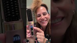 Hypoet Hair Straightener Brush #hairtools #hairstraightner #amazonbeauty #hairstraightening