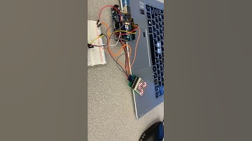 8x8 led matrix and ultrasonic sensor smiley faces