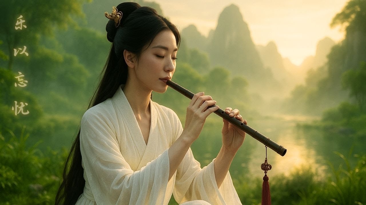 Soft Bamboo Flute & Erhu – Calm Music for Work, Focus & Inner Peace