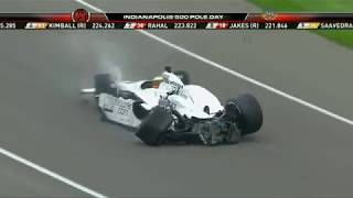 2011 IndyCar @ Indianapolis - Pin Tung Crash Live