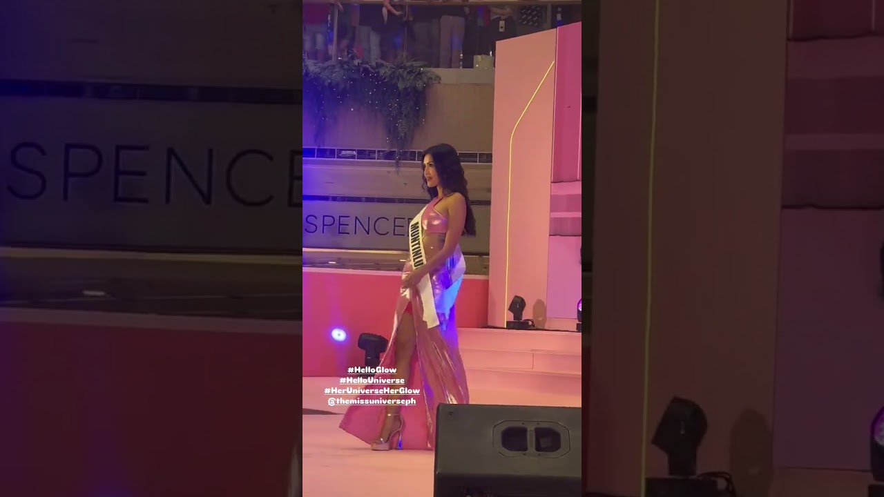MISS UNIVERSE PHILIPPINES  MUNTINLUPA - TERESITA SSEN WYNWYN MARQUEZ IN HELLO GLOW RUNWAY SHOW