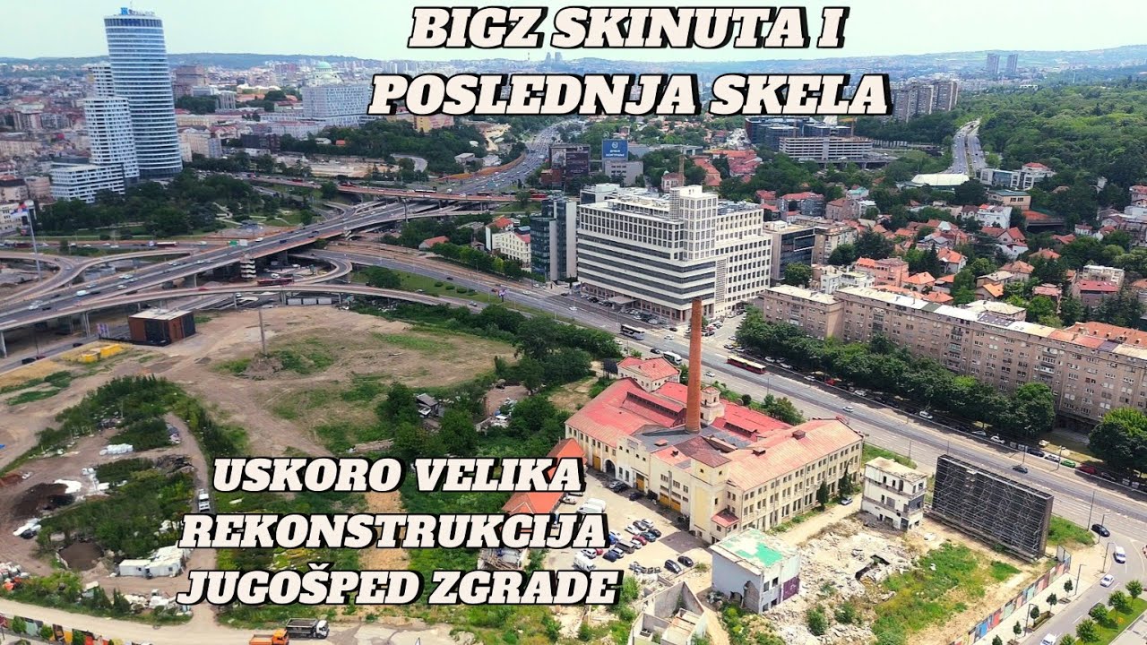 Beograd zgrada BIGZA skinuta i poslednja spoljna skela uskoro puštanje ...