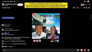 Charlene TikTok Live 7/12 (chawls + grip + joe 3-way broke battle) (part 1)
