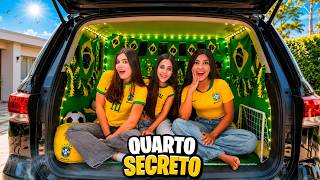 WE BUILT A SECRET ROOM TO TRAVEL AND WATCH THE WORLD CUP MATCH IN THE UNITED STATES *Did it work?