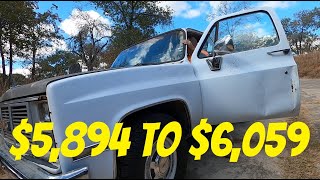 New Mufflers on 1985 GMC C25. New total from $5,894 to $6,059 #truck #squarebody #driving #mechanic