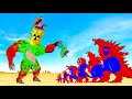 Rescue SPIDER GODZILLA &amp; KONG, DINOSAUR From SCAR KING RADIATION : Who Will Win?| Godzilla Cartoon