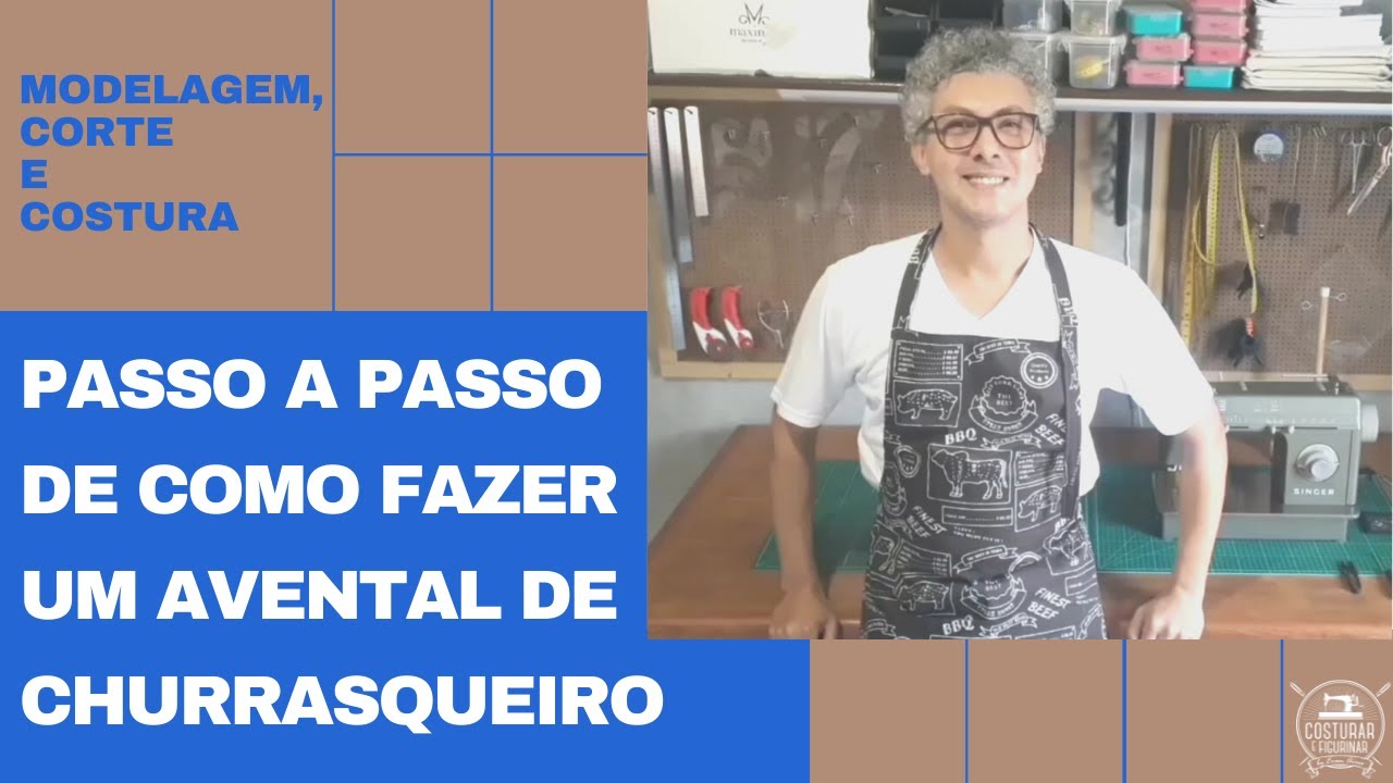 Passo a passo de como fazer um Avental  de Churrasqueiro