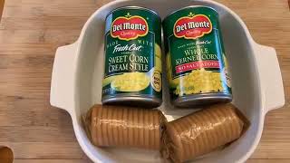 Dairy-Free Corn Cerole Recipe 3 Easy Ingredients