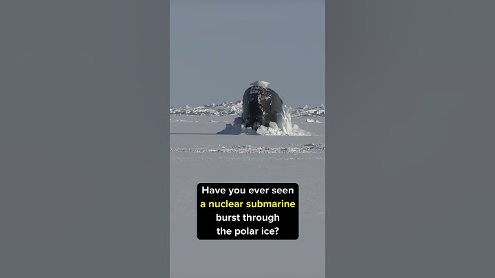US Navy Nuclear Submarine Bursts Through Polar Ice